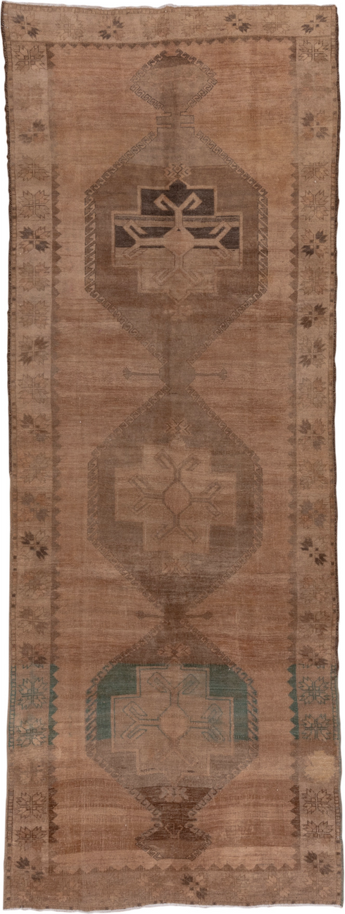 Vintage Oushak Runner Rug (4' x 12')